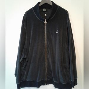 Nike Air Jordan Velour bombe Jacket Men sz XXXL 3XL full zip 356062 010 Classic